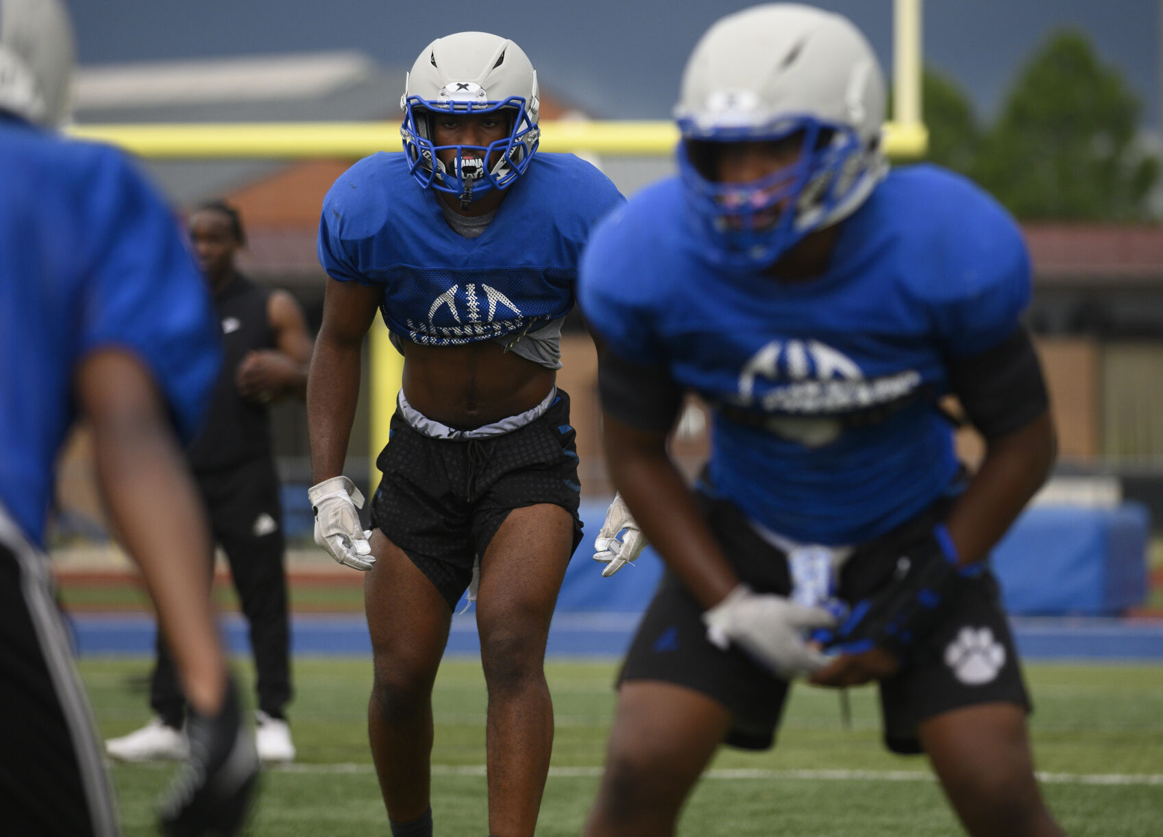 Lutheran St. Charles football practice